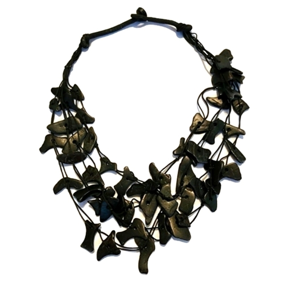 Jewelry - layered black stone necklace